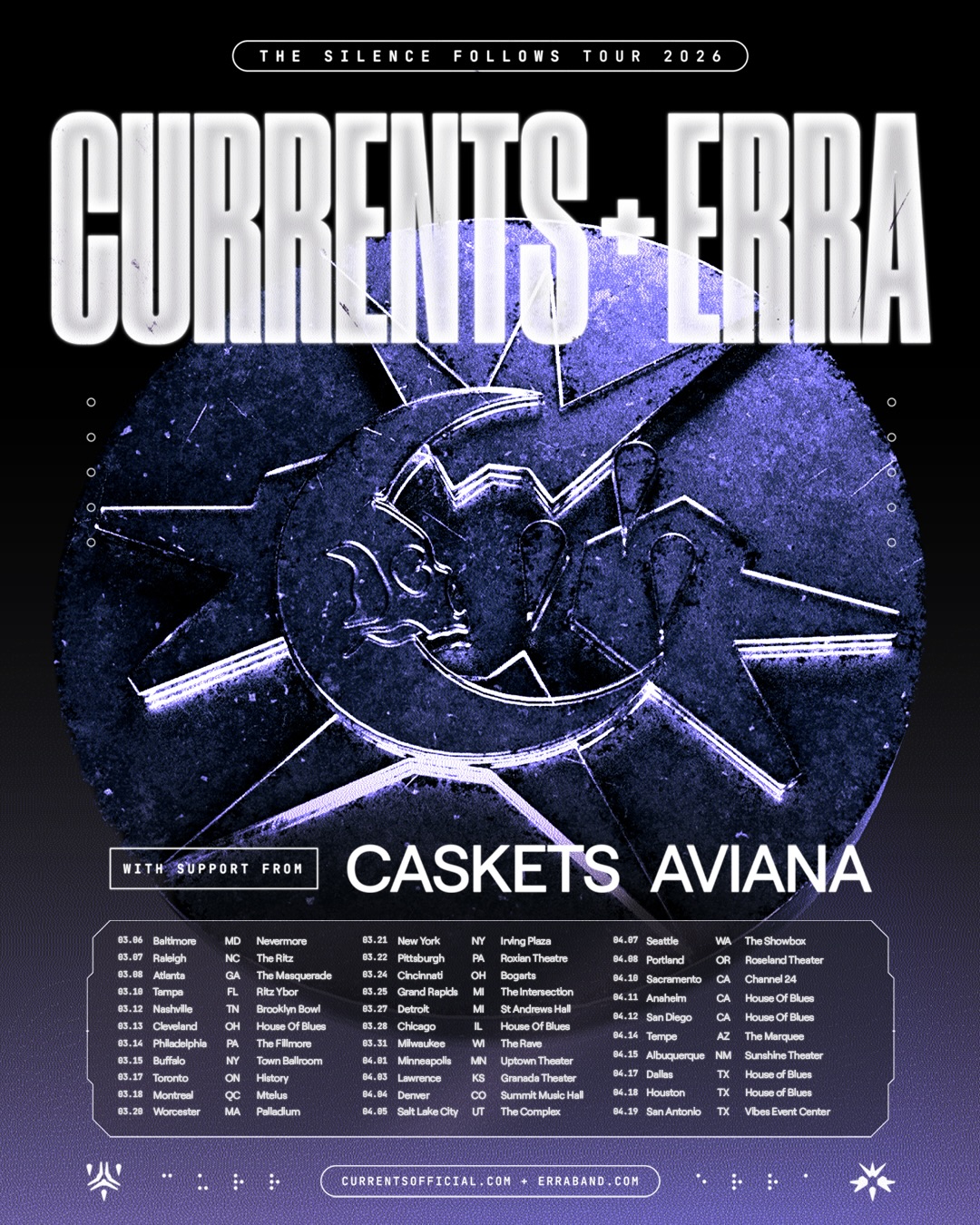 Currents The Silence Follows Tour Poster 2026